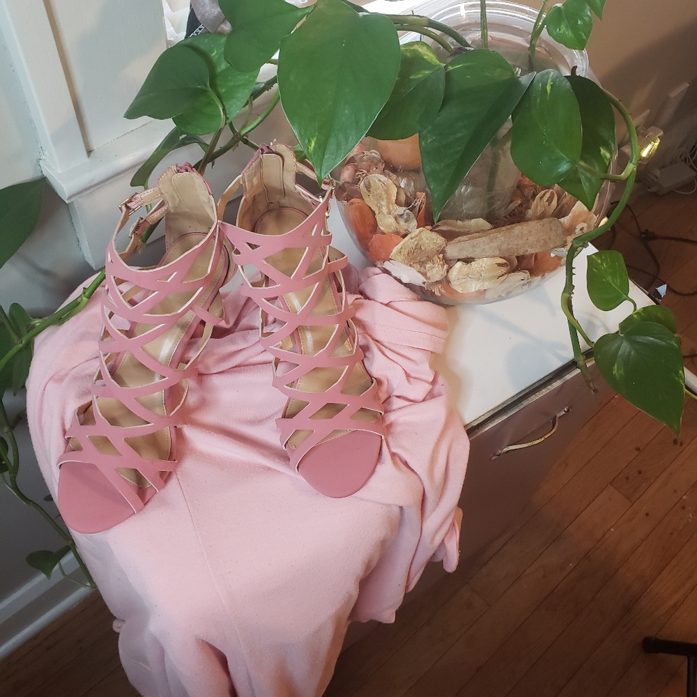Pink shoes